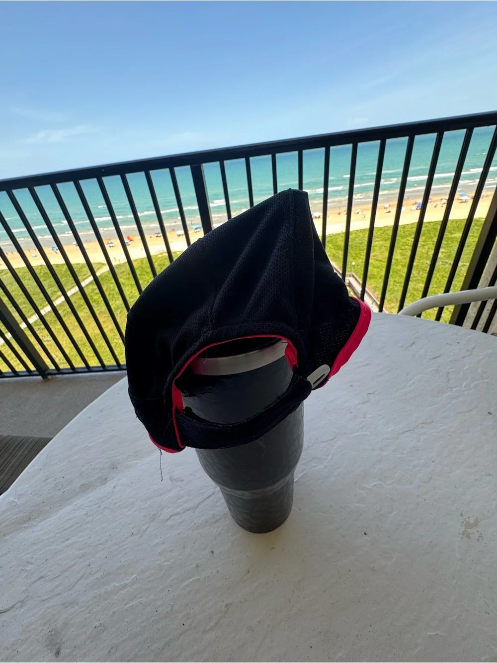 Champion, Black Hat with Bright Pink Trim